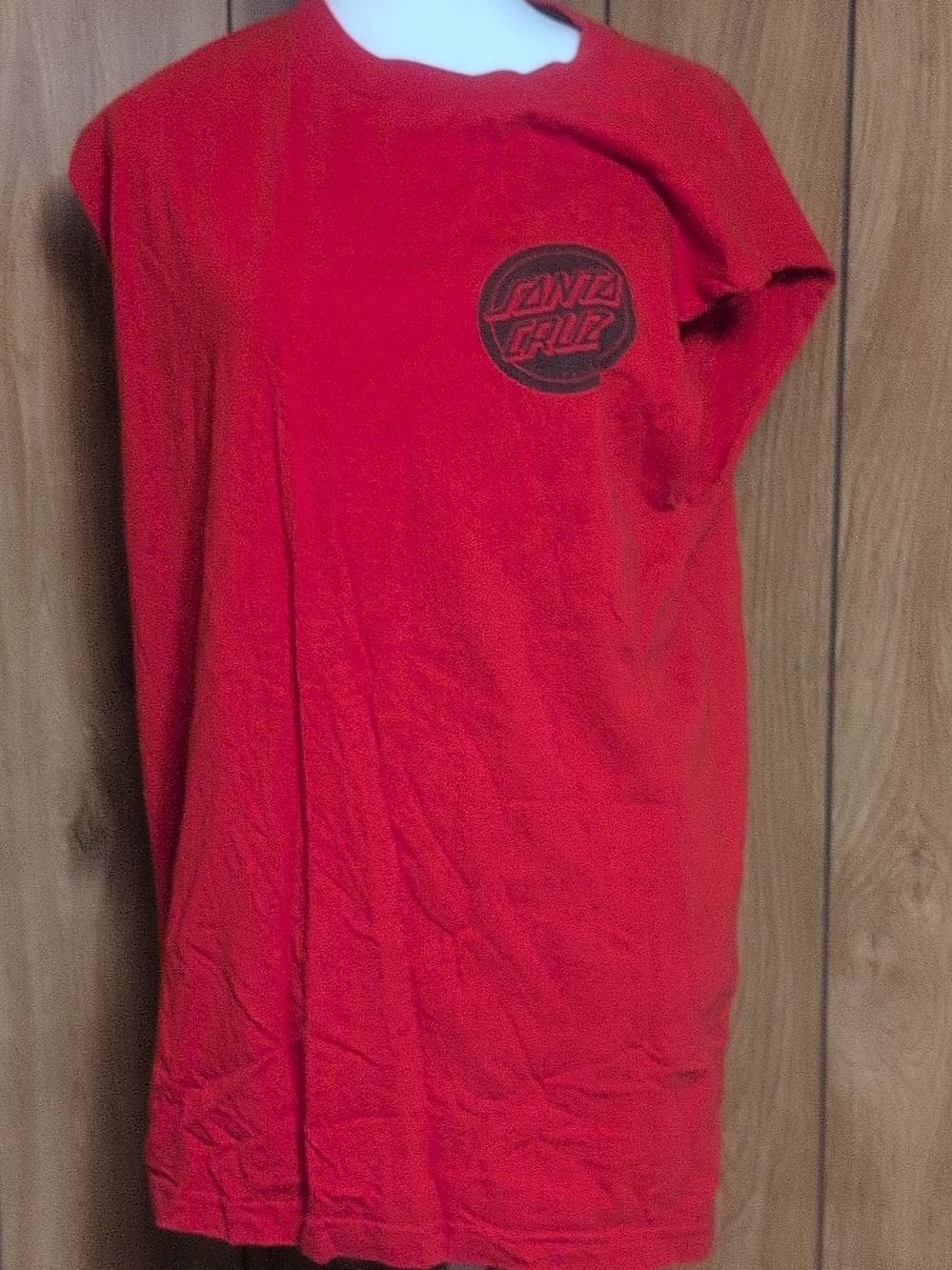 Santa Cruz Men's Graphic Logo Crew Neck Short Sleeve Cotton Knit T-Shirt L